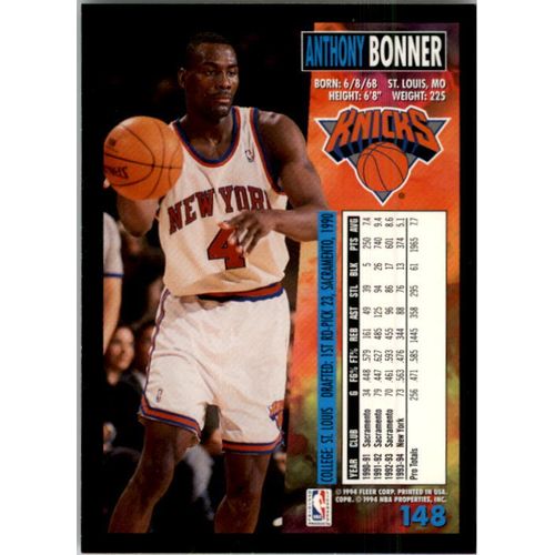 1994-95 Fleer Basketball Anthony Bonner