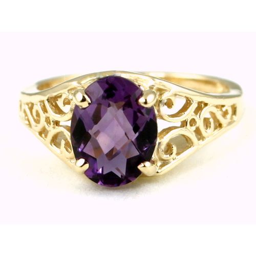 Amethyst, 10KY Gold Ring, R005