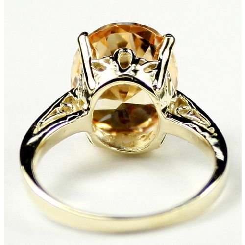 Champagne CZ, 10KY Gold Ring, R055