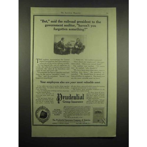 1917 Prudential Insurance Ad - Railroad President