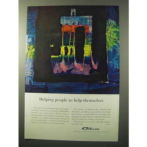 1964 Celanese Chemicals Ad - Helping People