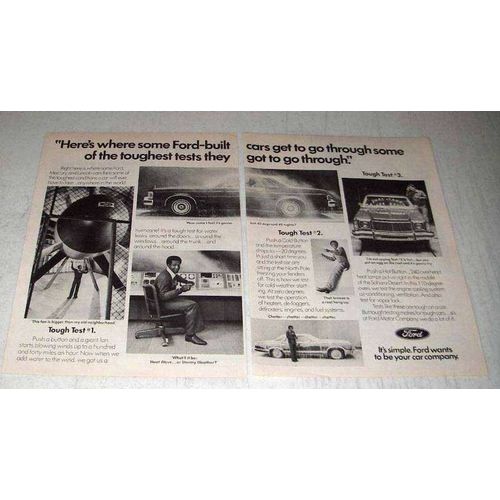 1976 Ford Motors Ad - Bill Cosby - Toughest Tests