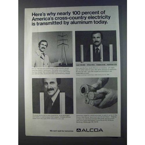 1980 Alcoa Aluminum Ad - Cross-Country Electricity