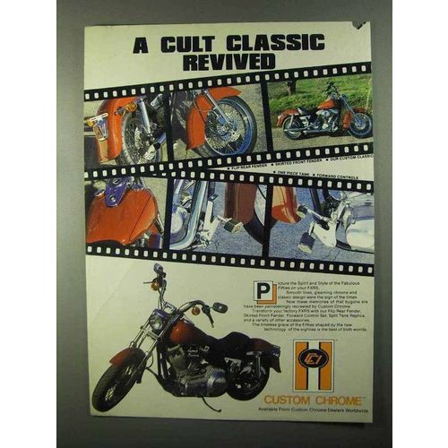 1986 Custom Chrome FXRS Accessories Ad - Cult Classic