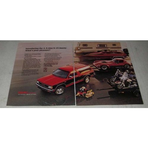 1988 GMC S-15 Jimmy Truck Ad - What's Your Pleasure?