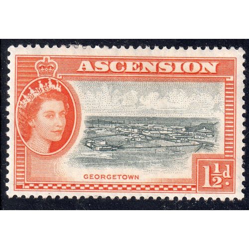 1956 ASCENSION Sg59 11/2d Black & Orange m/mint (G8)