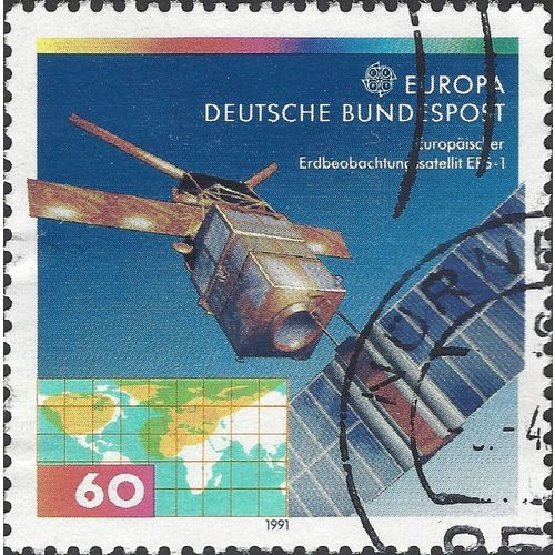 GERMANY, SPACE, European aerospace, blue 1991, 60pf