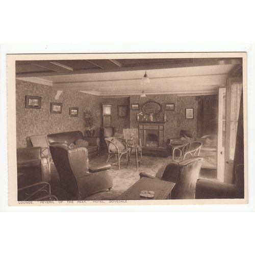Lounge Peveril of the Peak Hotel Dovedale Postcard Derbyshire