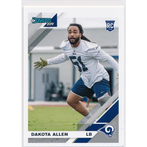 2019 Donruss Football Base 267 Dakota Allen RC Los Angeles Rams