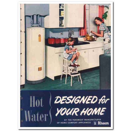 Rheem Mfg Company 1948 Vintage Catalog Heater Automatic Home Hot Water