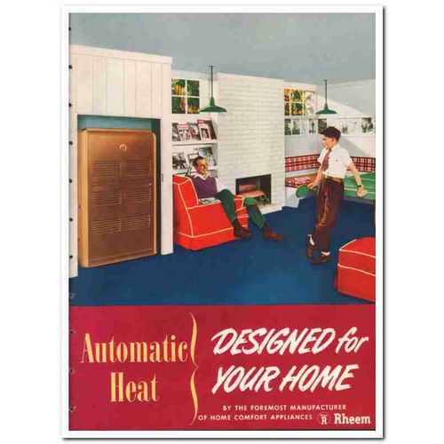 Rheem Mfg Company 1948 Vintage Catalog Heat Automatic Home Designed