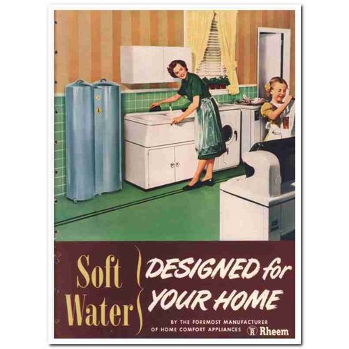 Rheem Mfg Company 1948 Vintage Catalog Appliance Soft Water Home