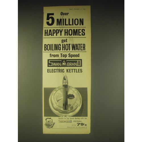 1962 Swanmaid Brand Electric Kettles Ad - Over 5 million happy homes