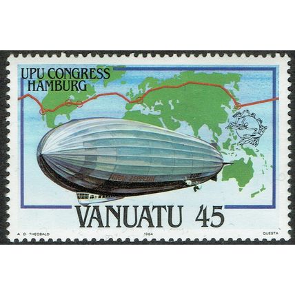 Vanuatu 1984 UPU Congress Hamburg 45v Multicoloured SG385 UM