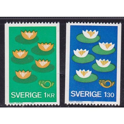 SWEDEN 1977 CO-OP IN NATURE CONSERVATION SET MNH SG911-2