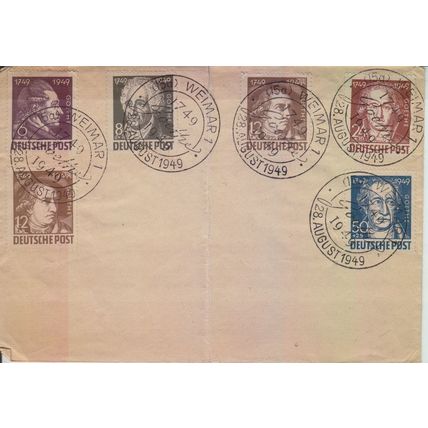 GERMANY Alliiert SBZ [Allgemein] MiNr 0234-39 ( FDC ) [01]