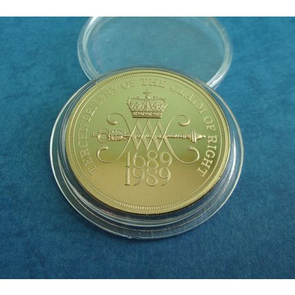 1989 "Claim of Right" Proof UK £2 Coin.
