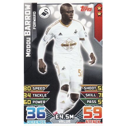 Match Attax 2015/2016 Extra U57 Modou Barrow Swansea City