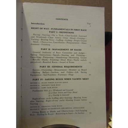 THE YACHT RACING RULES simplified by Hugh Somerville 1961 p/b