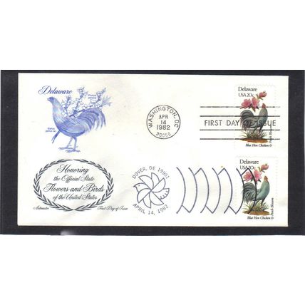 FDC Artmaster 1960 1960a 20c Blue Hen Chicken (Cachet-U/A) CV39191