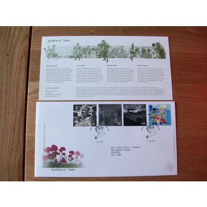 Soldiers’ Tale FIRST DAY COVER OFFICIAL ROYAL MAIL 5/10/1999 **GC**
