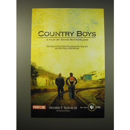 2006 PBS Country Boys Movie Ad - Country Boys a Film by David Sutherland