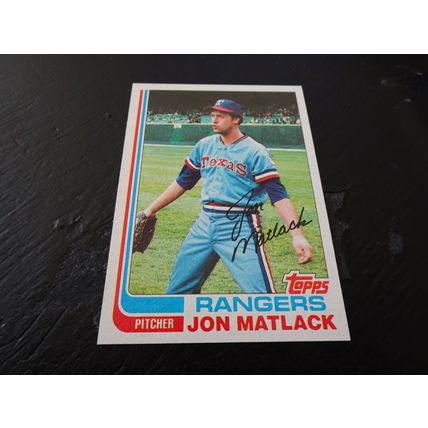 1982 Topps Card # 239A John Matlack Near Mint (7) Texas Rangers