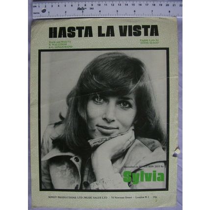 1974 Hasta la Vista by Sylvia - words & music