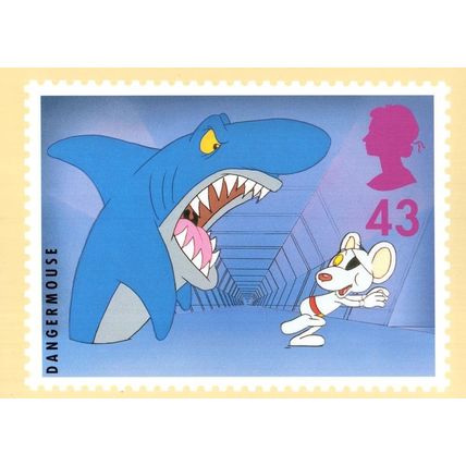 Dangermouse TV Show Royal Mail Postcard