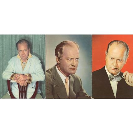 Curd Jergens Of The Spy Who Loved Me Film 3x Rare Postcard s