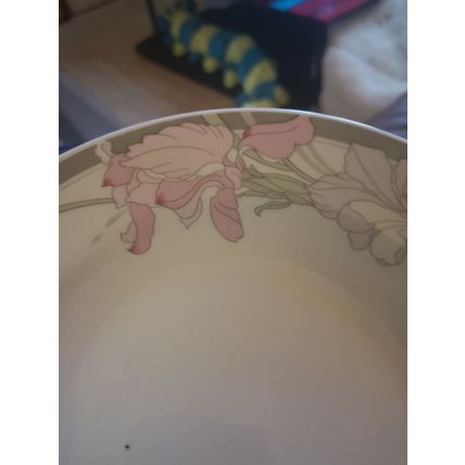 Set 5 Shallow Dishes Floral