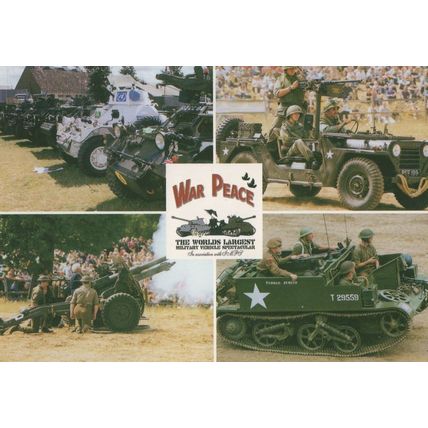 War & Peace Show Military Exhibition Kent Rare Postcard