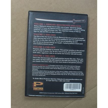 IAI-DO Advanced Traditional Sword dvd Vol 2 sho-den Shihan Nishiuchi
