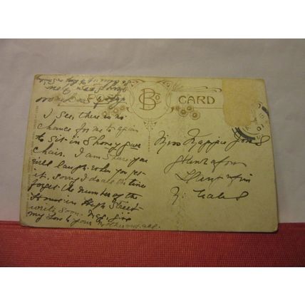MATRIMONIAL BLISS, BAMFORTH No 1224 humour.. used antique postcard 1907 pm =