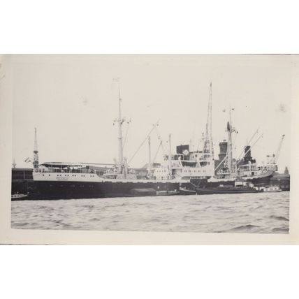 Unidentified Dutch Ship Angll Akust Vintage Rare Photo