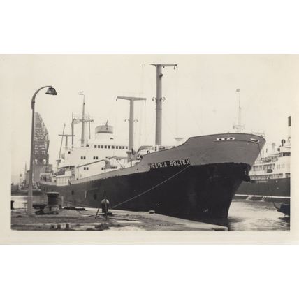 Virginia Bolten Ship German Built 1950s Vintage Rare Photo