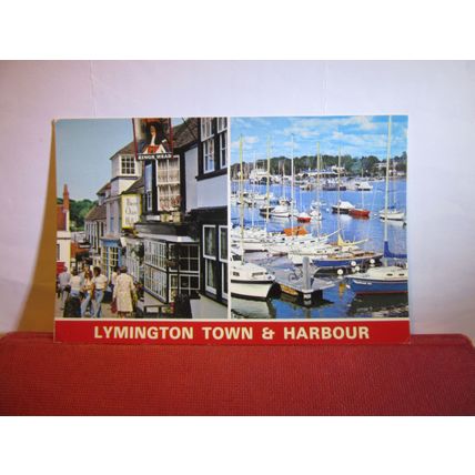 multiview, LYMINGTON, Hampshire unused postcard #