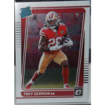 2021 Donruss Optic TREY SERMON (San Francisco 49ers) Rated Rookie #224