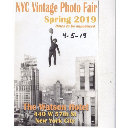 New York City Vintage Photo Fair 2019 Postcard unused VGC