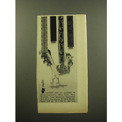 1959 Rooster Ties Ad - Rooster Ties are available at Boomingdale's