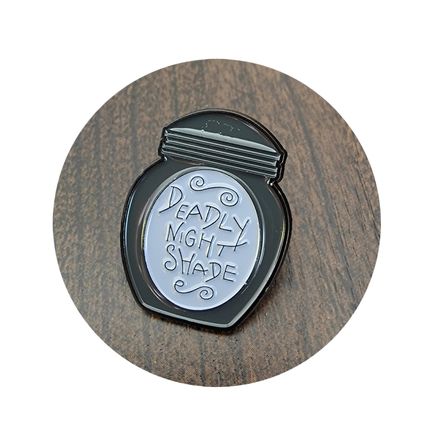 Pin Badge Bottle Night Shade Enamel Badges Collect 2.4 cm x 3 cm Slogan BA20