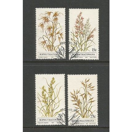 South Africa / Bophuthatswana 1981 Indigenous Grasses Used Set SG 80 / 83