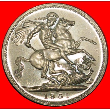 FESTIVAL: GREAT BRITAIN ★ CROWN 5 SHILLINGS 1851-1951 PROOF★LOW START★NO RESERVE