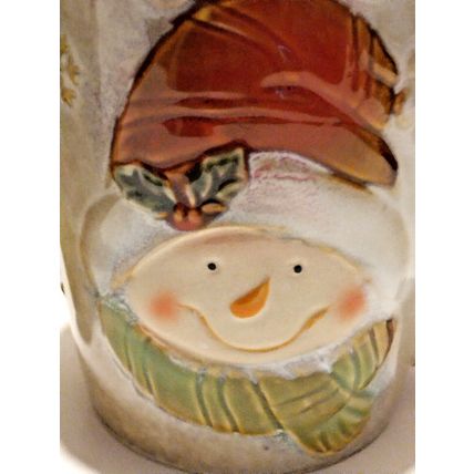2 Snowman Christmas Mugs Ceramic 12 oz Holiday Hot Cocoa Coffee Tea Hot Cider