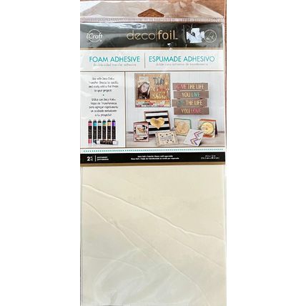 deco foil foam adhesive 2 pieces