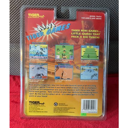 A Rare HTF Vintage New Mini Tiger 1998 Baseball Game