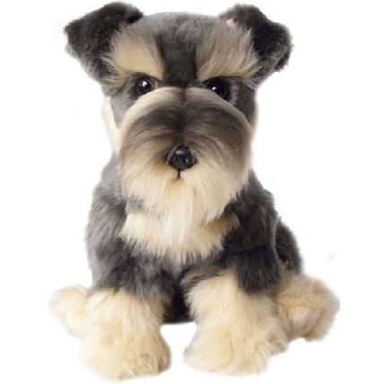 SCHNAUZER 12" TOY DOG, just as it is, personalised, gift wrapped 3 options