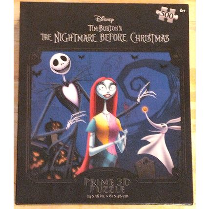 Disney's Tim Burton's The Nightmare Before Christmas 500pc Prime 3D Puzzle NEW!