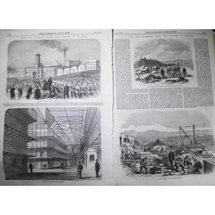 The Late Outbreak Among the Convicts at Chatham - Illustrated London News, 1861