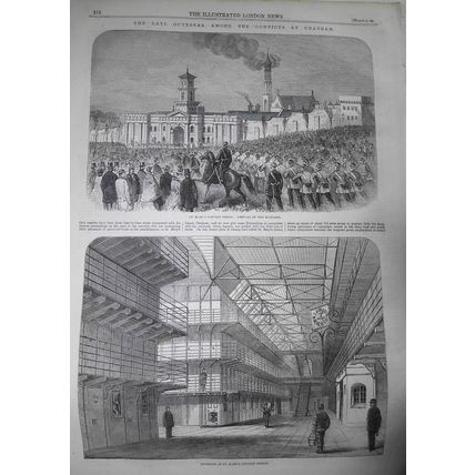 The Late Outbreak Among the Convicts at Chatham - Illustrated London News, 1861